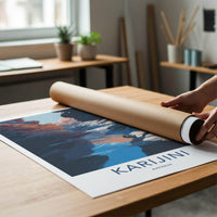 Karijini Poster - Australia Travel Art - Canyon River Reflections Home Decor