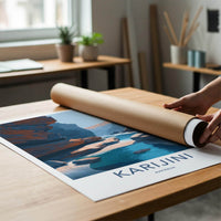 Karijini Poster - Australia Travel Art - Deep Canyon River Home Decor
