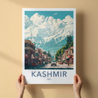 Kashmir Poster - India Travel Print - Kashmir Mountain Street Gallery Art