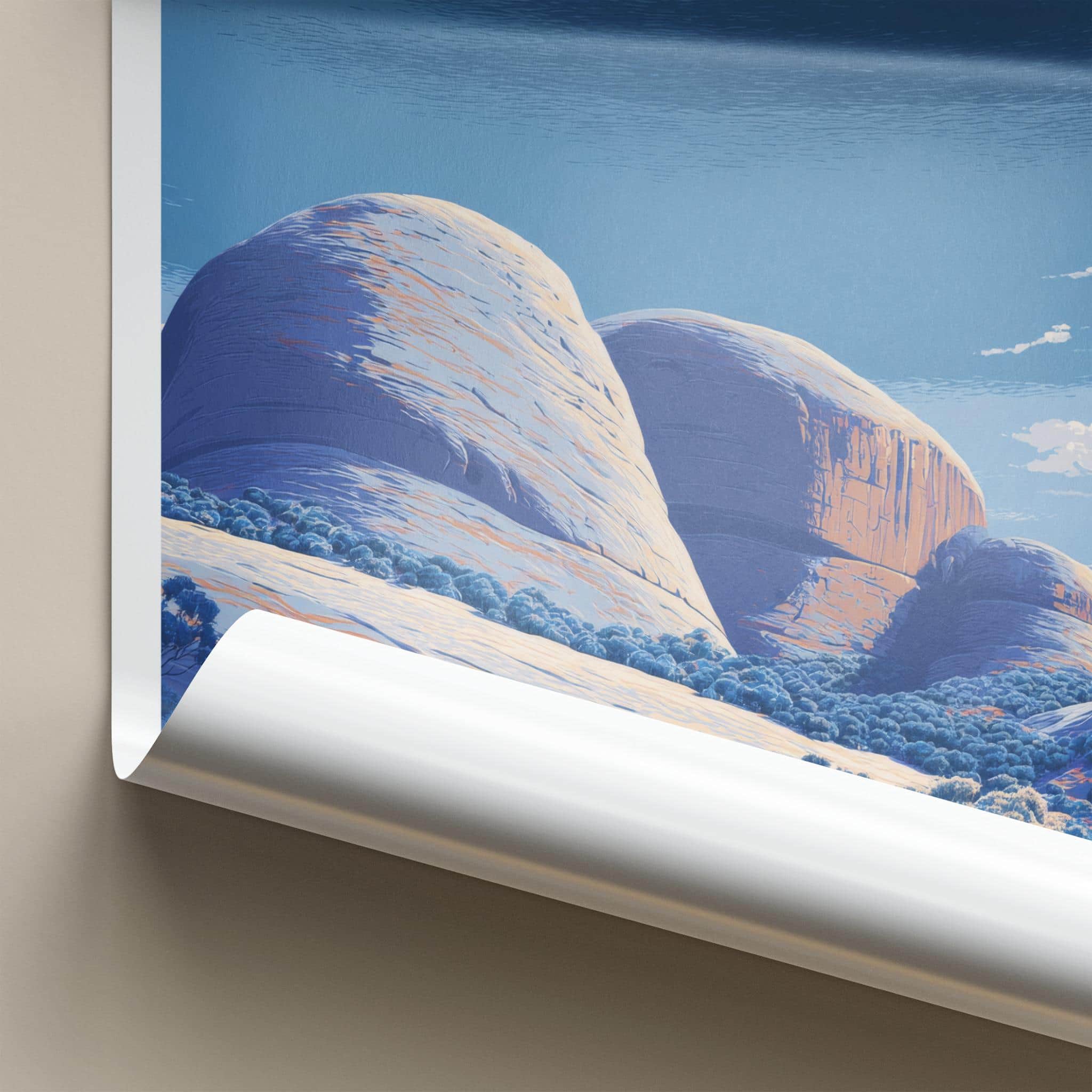 Kata Tjuta Poster - Australia Wall Art - Desert Rock Formations Home Decor