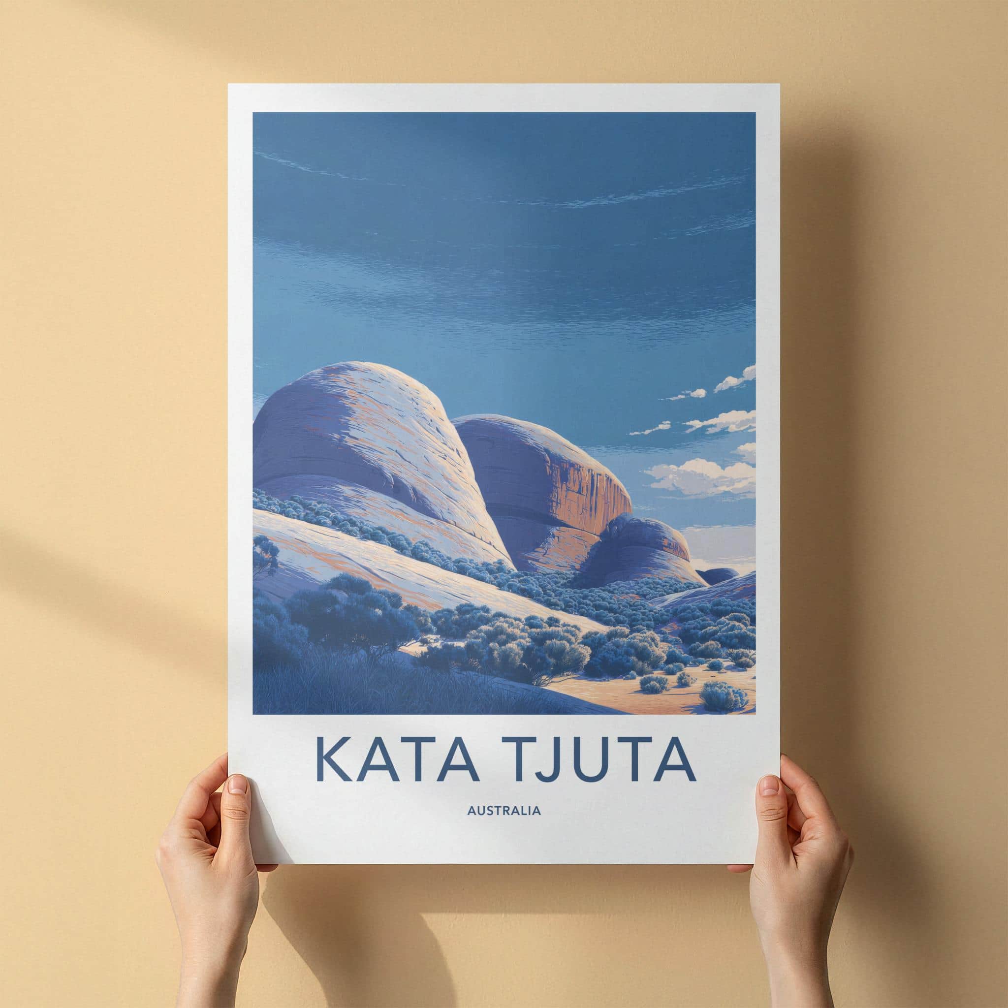 Kata Tjuta Poster - Australia Wall Art - Desert Rock Formations Home Decor