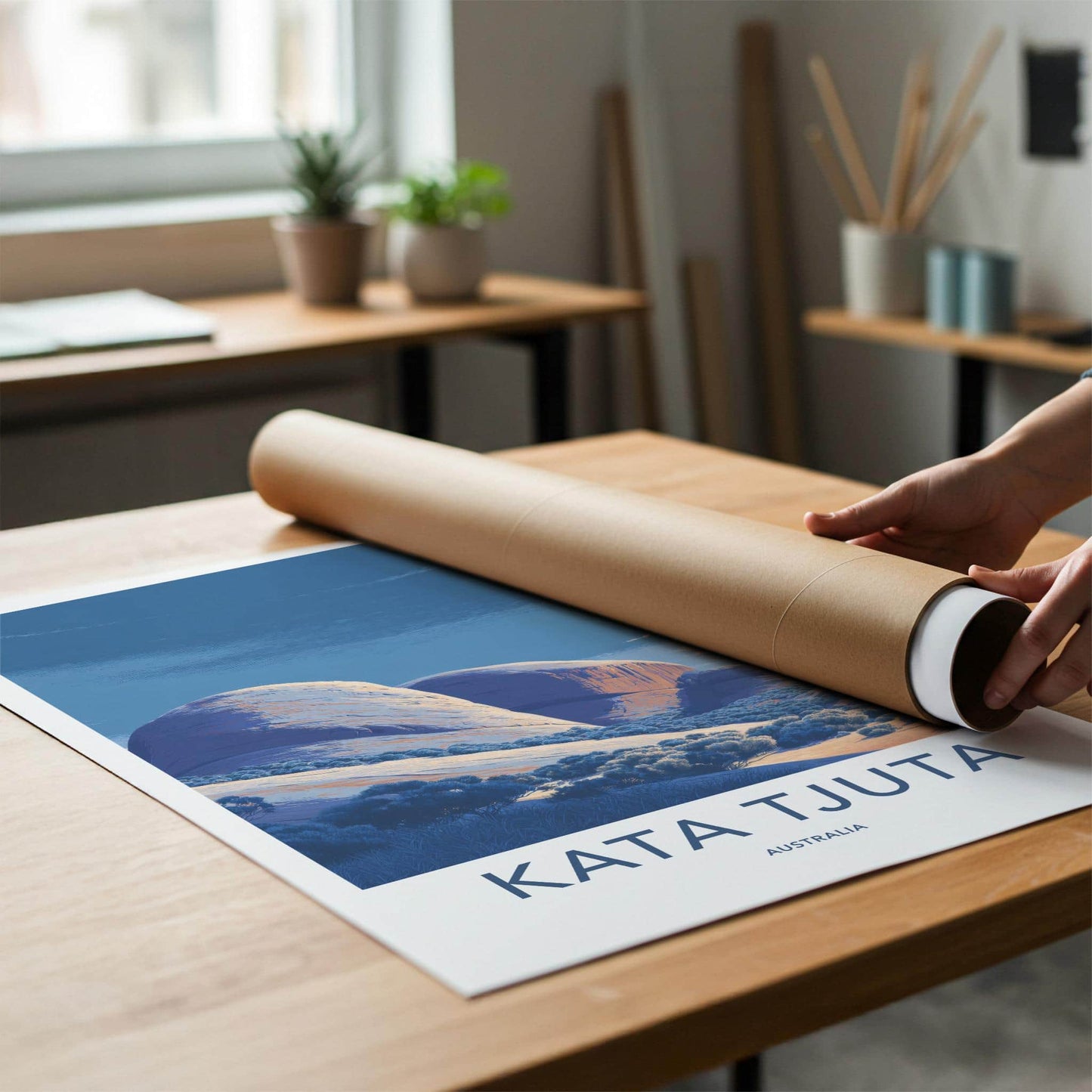 Kata Tjuta Poster - Australia Wall Art - Desert Rock Formations Home Decor