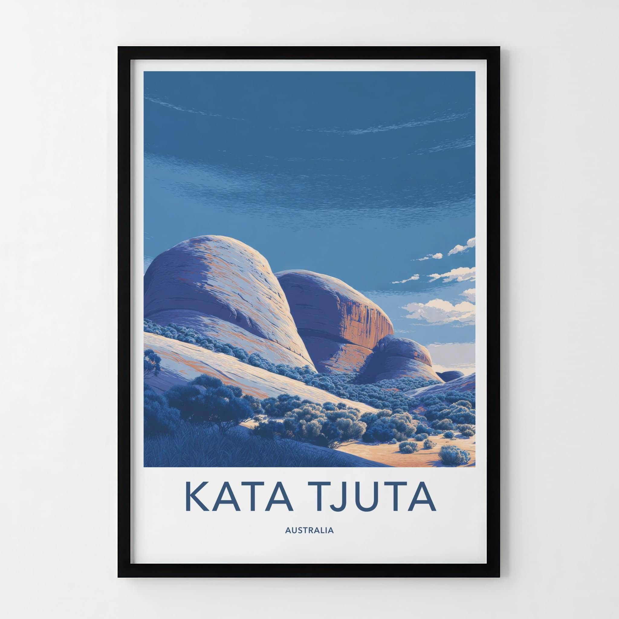 Kata Tjuta Poster - Australia Wall Art - Desert Rock Formations Home Decor