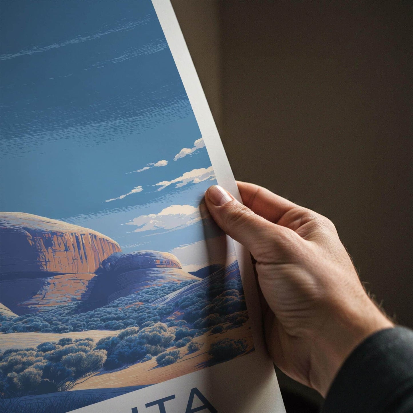 Kata Tjuta Poster - Australia Wall Art - Desert Rock Formations Home Decor