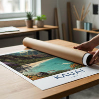 Kauai Poster - Hawaii Framed Print - Lush Mountain Beach Framed Decor