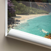 Kauai Poster - Hawaii Framed Print - Lush Mountain Beach Framed Decor