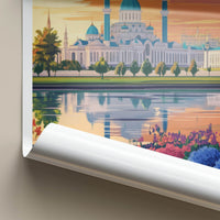 Kazan Poster - Russia Framed Print - Stunning Mosque Reflection Lounge Decor