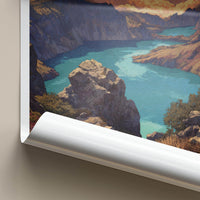 Kelimutu Poster - Indonesia Travel Art - Colorful Crater Lakes Wall Decor