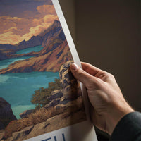 Kelimutu Poster - Indonesia Travel Art - Colorful Crater Lakes Wall Decor