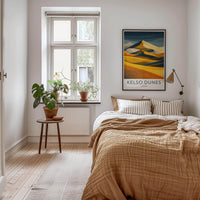 Kelso Dunes Poster - California Travel Art - Vivid Desert Layers Wall Decor