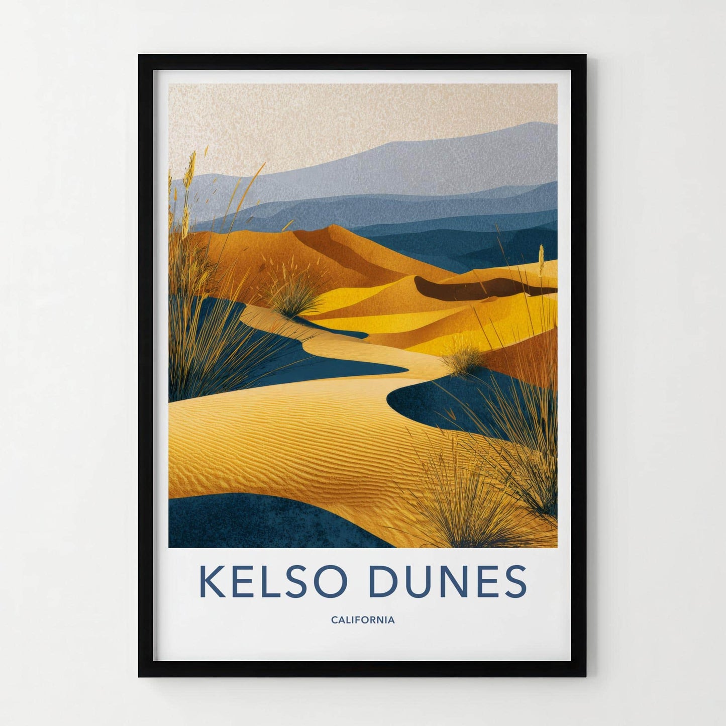 Kelso Dunes Poster - California Wall Art - Golden Sand Dunes Home Decor