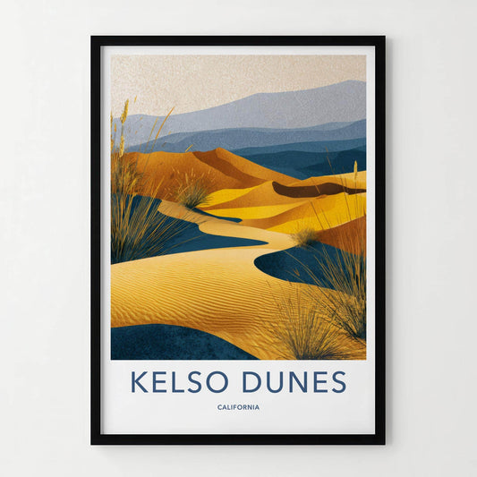 Kelso Dunes Poster - California Wall Art - Golden Sand Dunes Home Decor