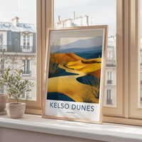 Kelso Dunes Poster - California Wall Art - Golden Sand Dunes Home Decor