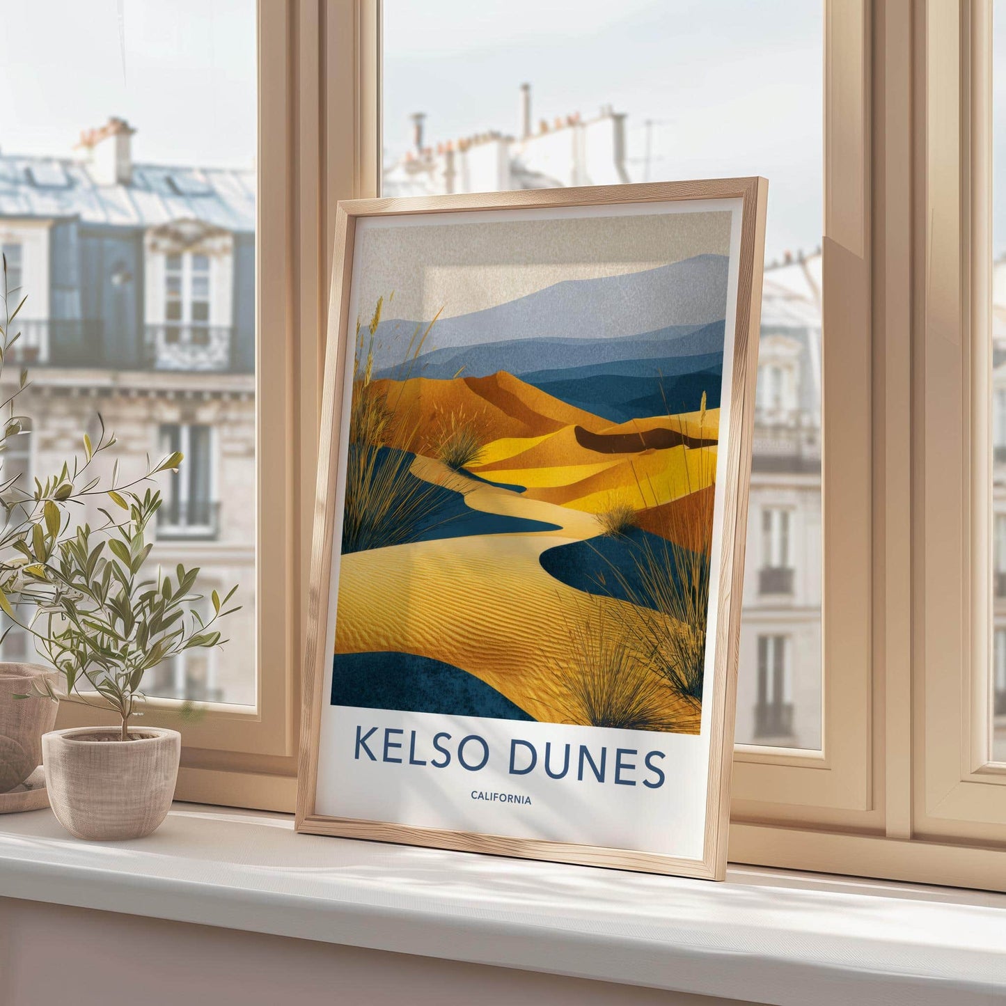 Kelso Dunes Poster - California Wall Art - Golden Sand Dunes Home Decor