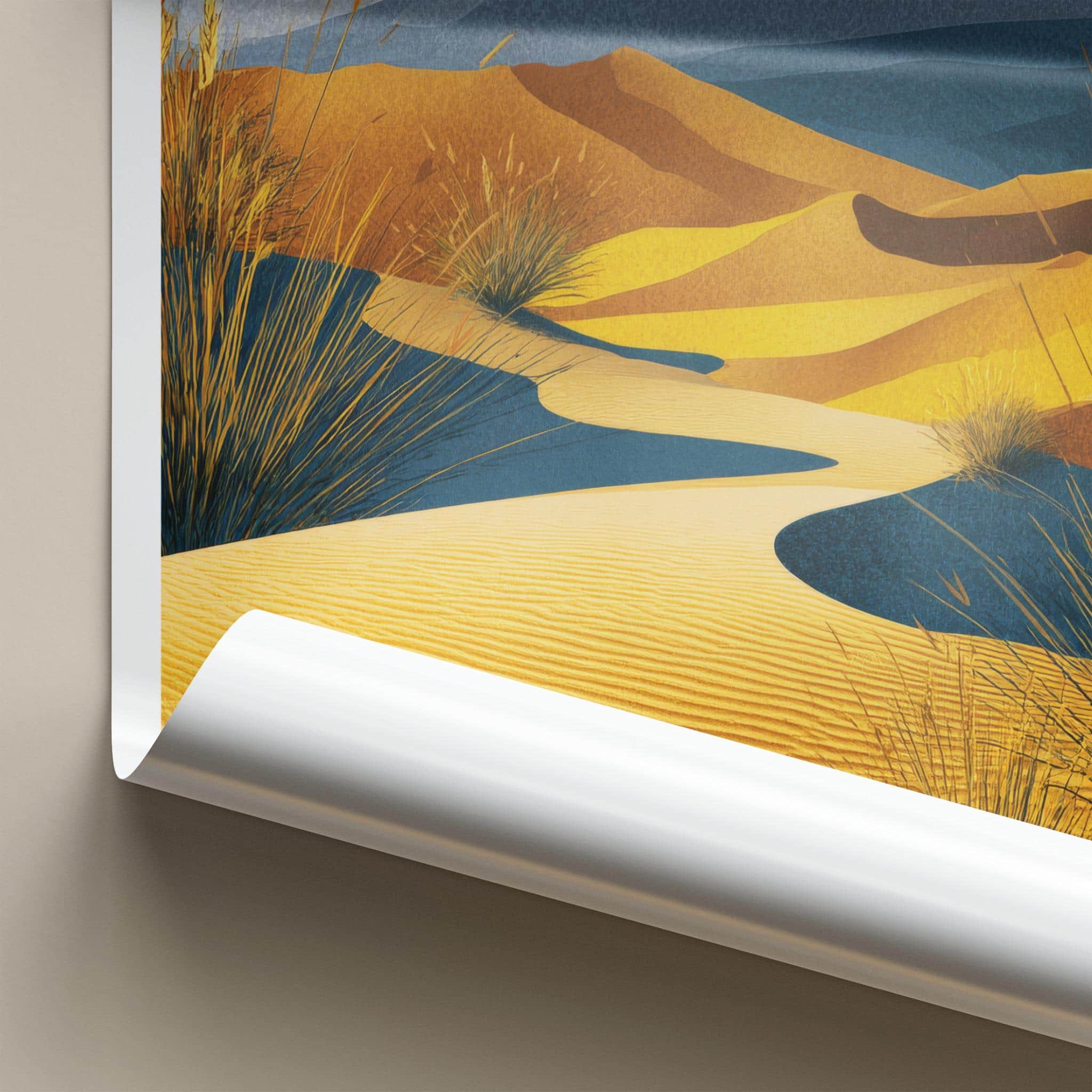 Kelso Dunes Poster - California Wall Art - Golden Sand Dunes Home Decor