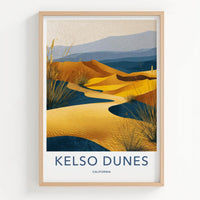 Kelso Dunes Poster - California Wall Art - Golden Sand Dunes Home Decor