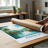 Kerala Poster - India Fine Art - Lush Tropical River Backwaters