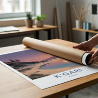 KGARI Poster - Australia Travel Art - Starry Night Beach Home Decor