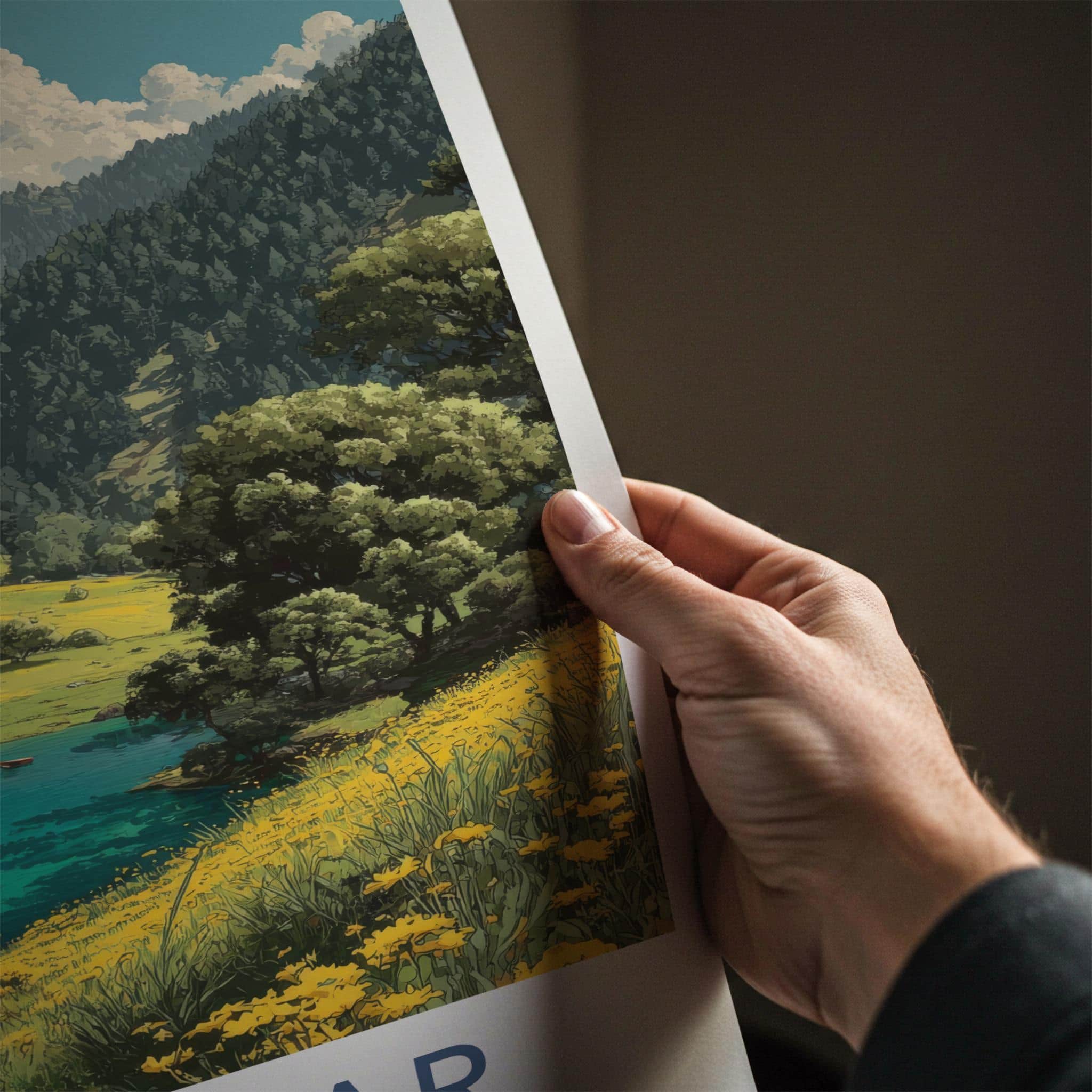 Khajjiar Poster - India Art Print - Himachal Pradesh Lake Meadow Gift