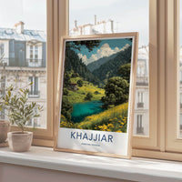 Khajjiar Poster - India Art Print - Himachal Pradesh Lake Meadow Gift