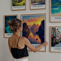 Khao Sok National Park Poster - Thailand Wall Art - Golden River Sunset Gift