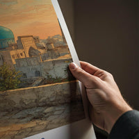 Khiva Poster - Uzbekistan Wall Art - Ancient City Domes Home Decor