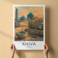 Khiva Poster - Uzbekistan Wall Art - Ancient City Domes Home Decor