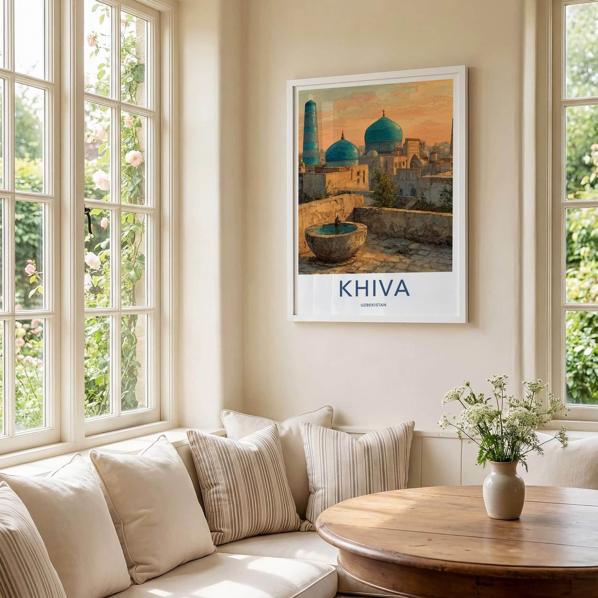 Khiva Poster - Uzbekistan Wall Art - Ancient City Domes Home Decor