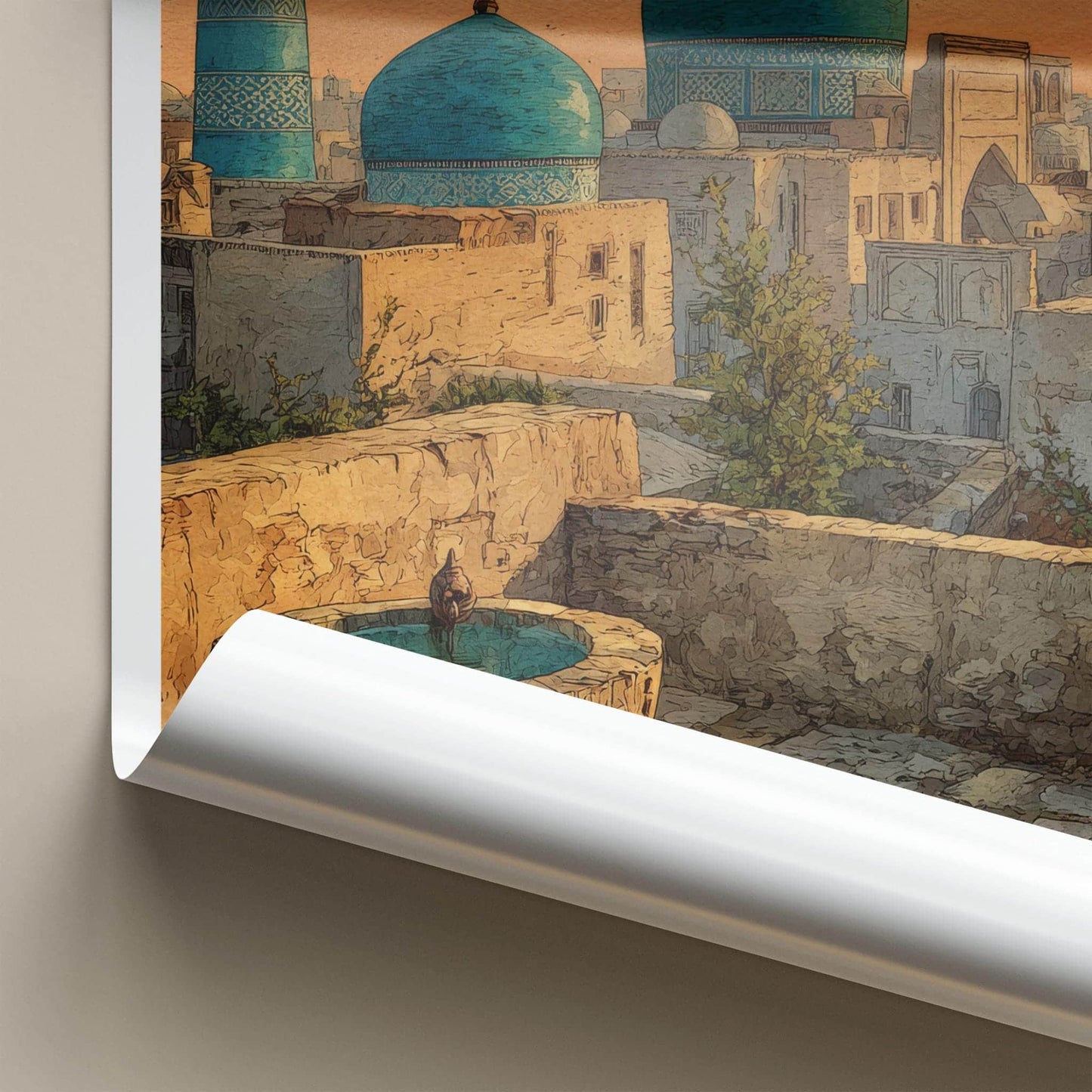 Khiva Poster - Uzbekistan Wall Art - Ancient City Domes Home Decor