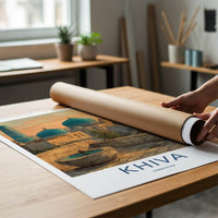 Khiva Poster - Uzbekistan Wall Art - Ancient City Domes Home Decor