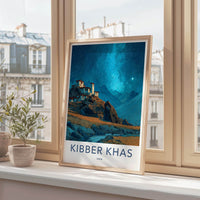 Kibber Khas Poster - India Fine Art - Himachal Pradesh Night sky village Gift