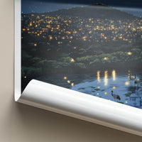 Kigali Poster - Rwanda Travel Art - Sparkling City Lake Home Decor