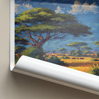 Kilimanjaro Poster - Tanzania Snow Capped Peak Framed Art