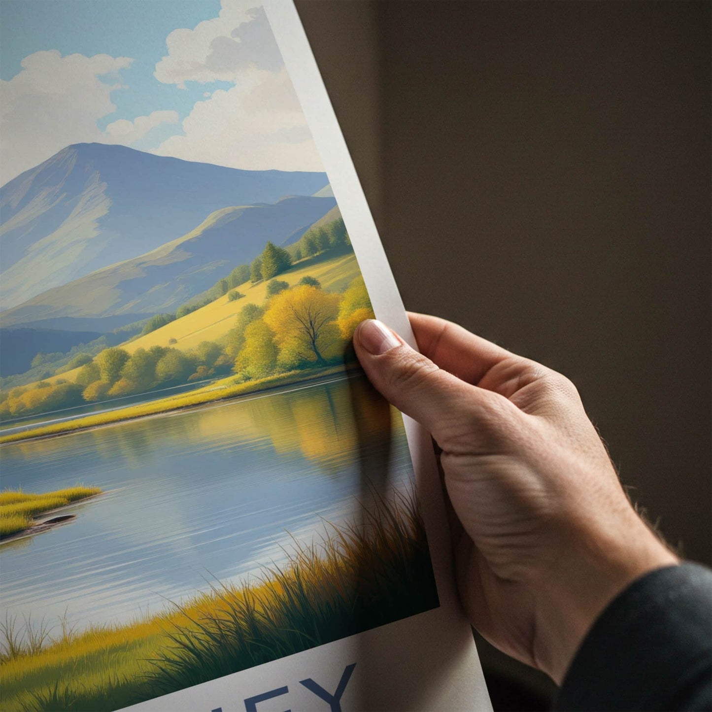 Killarney National Park Poster - Ireland Wall Art - Autumn Lakeside Deer Gift