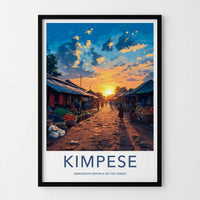 Kimpese Poster - Democratic Republic of the Congo Fine Art - Bright Sky Market Gift