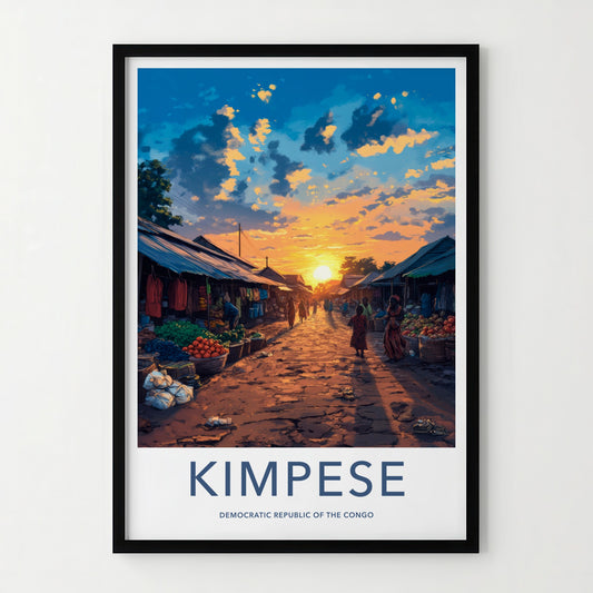 Kimpese Poster - Democratic Republic of the Congo Fine Art - Bright Sky Market Gift