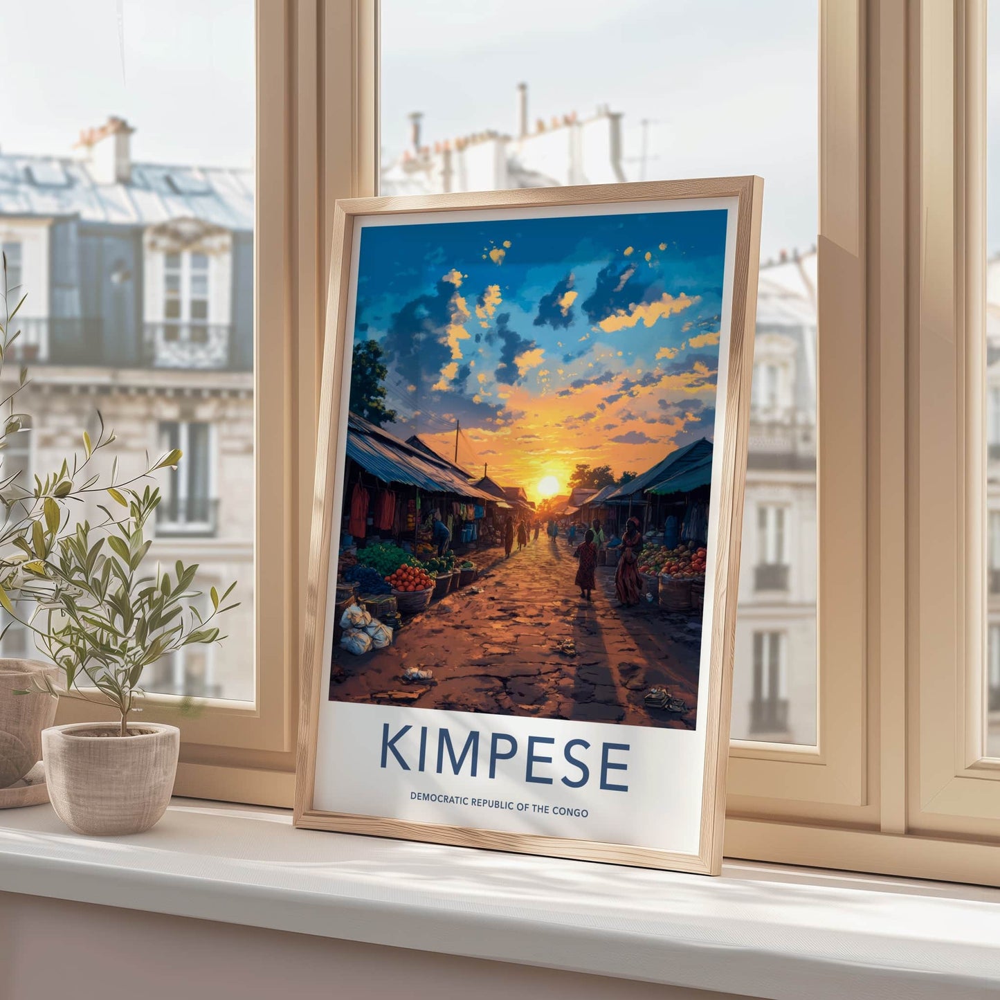 Kimpese Poster - Democratic Republic of the Congo Fine Art - Bright Sky Market Gift