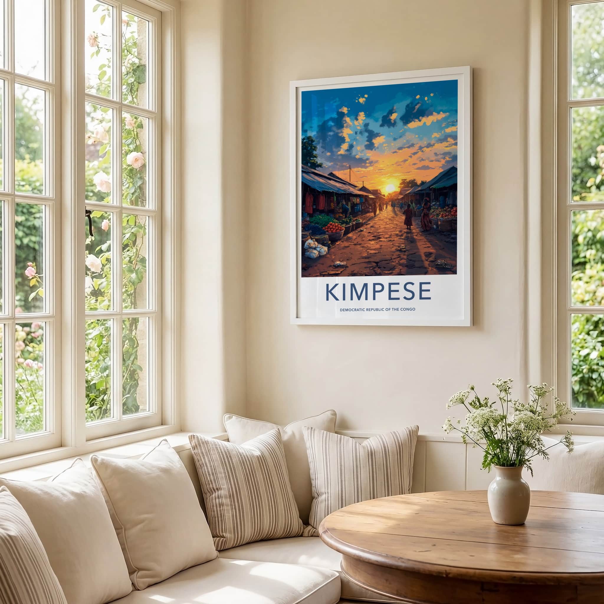 Kimpese Poster - Democratic Republic of the Congo Fine Art - Bright Sky Market Gift