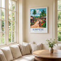 Kimpese Poster - Democratic Republic of the Congo Fine Art - Market Scene Life Gift