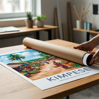 Kimpese Poster - Democratic Republic of the Congo Fine Art - Market Scene Life Gift