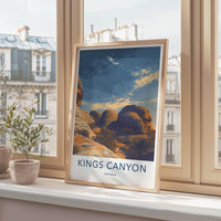 Kings Canyon Poster - Australia Travel Art - Banded Dome Rocks Wall Decor