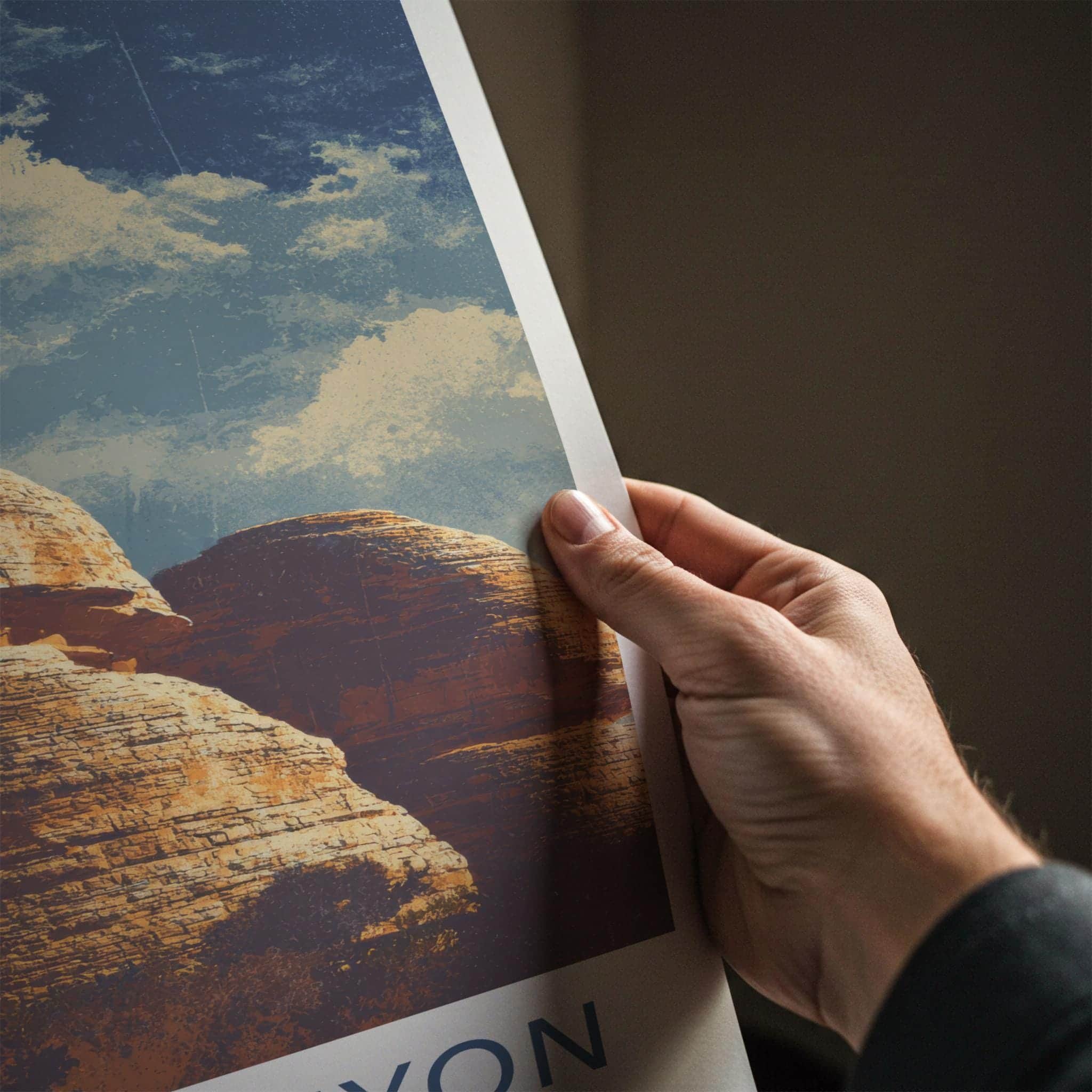 Kings Canyon Poster - Australia Travel Art - Massive Sandstone Domes Home Decor