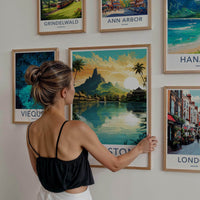 Kingston Jamaica Poster - Vibrant Caribbean Landscape Print