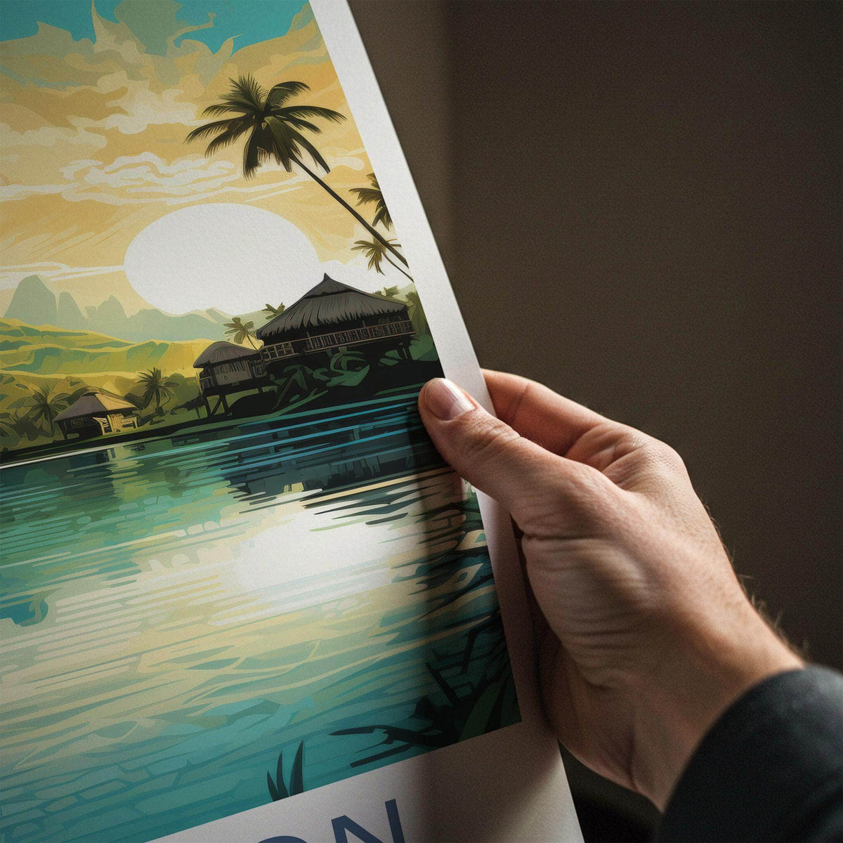 Kingston Jamaica Poster - Vibrant Caribbean Landscape Print