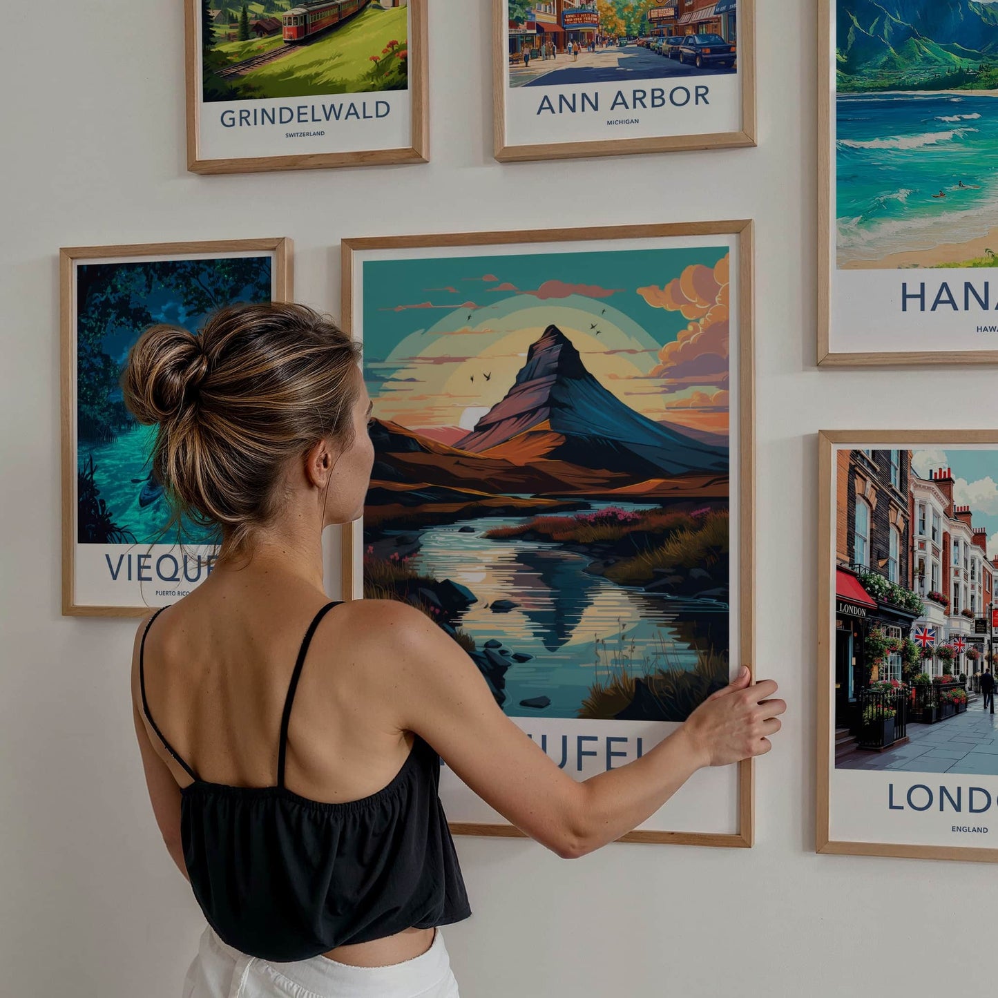 KIRKJUFELL Poster - Iceland Travel Art - Vivid Mountain Landscape Home Decor