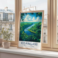 Kisangani Poster - Democratic Republic of the Congo Fine Art - Lush Green River Home Art