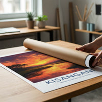 Kisangani Poster - Democratic Republic of the Congo Fine Art - Red Sun Sky Gift