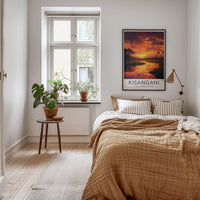 Kisangani Poster - Democratic Republic of the Congo Fine Art - Red Sun Sky Gift
