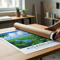 Kisangani Poster - DR Congo Travel Art - Lush Jungle River Home Decor