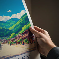 Kiso Valley Poster - Japan Travel Art - Historic Mountain Town Wall Decor